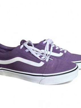 Vans Purple Old Skool Low-Top Sneakers with White Side Stripe